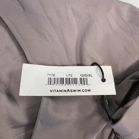 Vitamin A Women’s Beige/Gray Hipster Bikini Bottom Size 12 - Picture 4 of 5